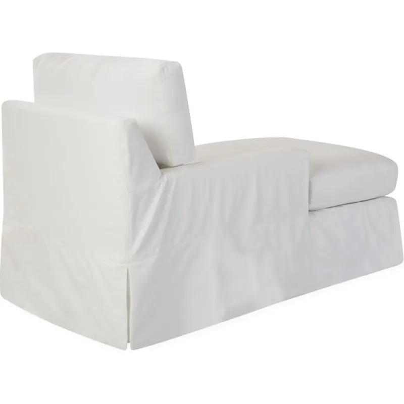 Slipcovered One Arm Chaise