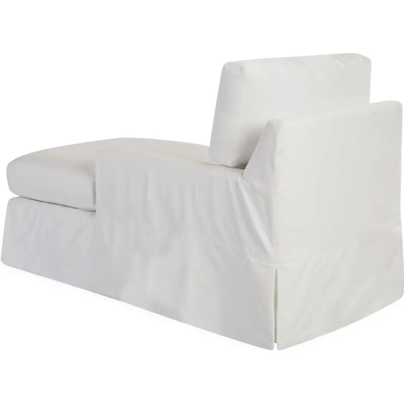 Slipcovered One Arm Chaise