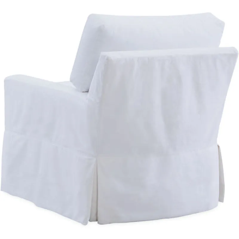 Slipcovered Swivel Glider