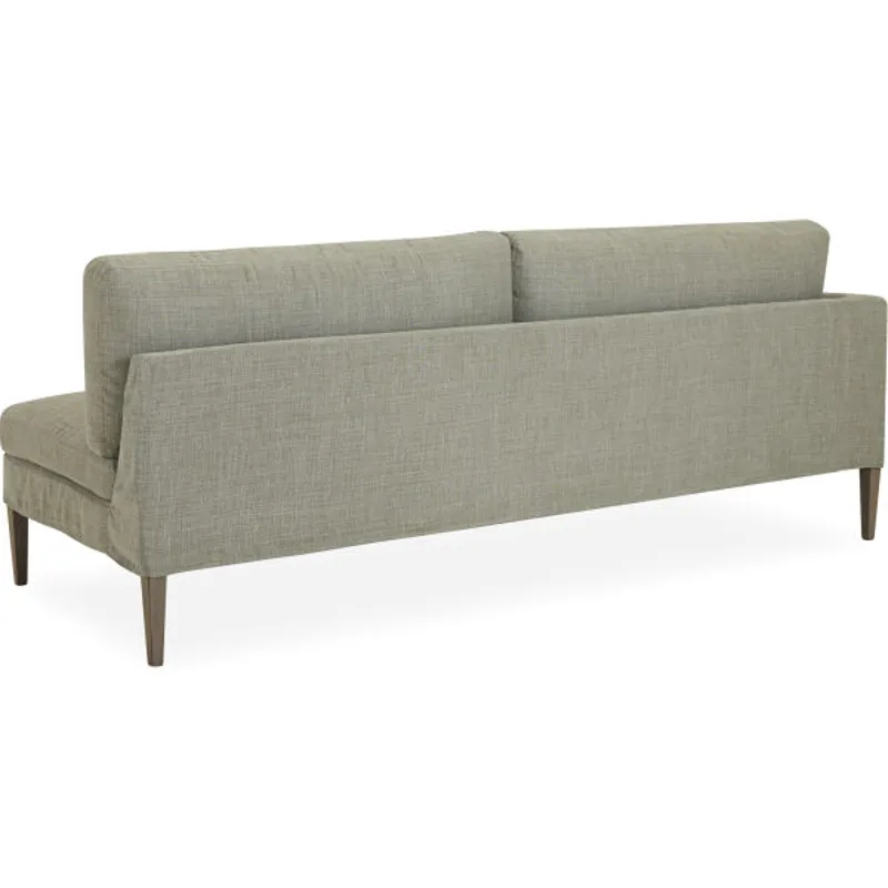 Slipcovered One Arm Sofa