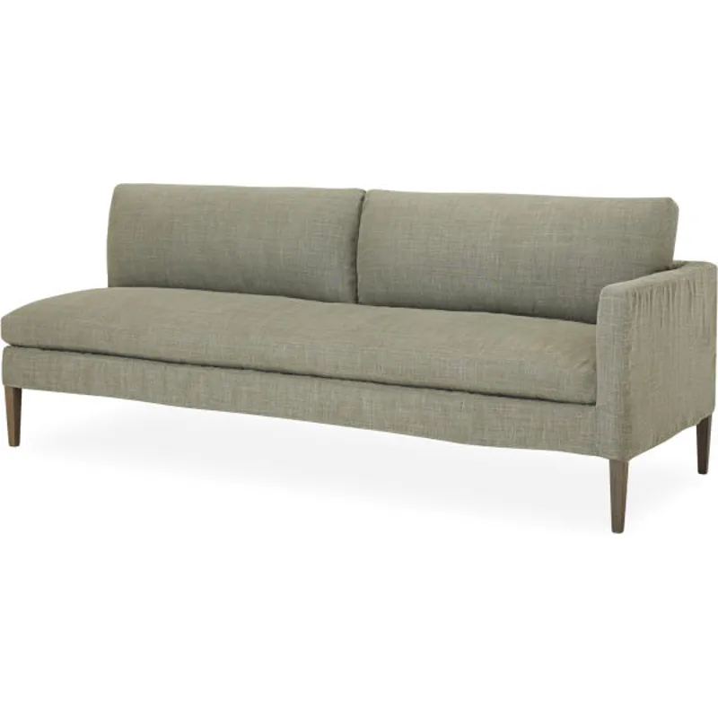 Slipcovered One Arm Sofa
