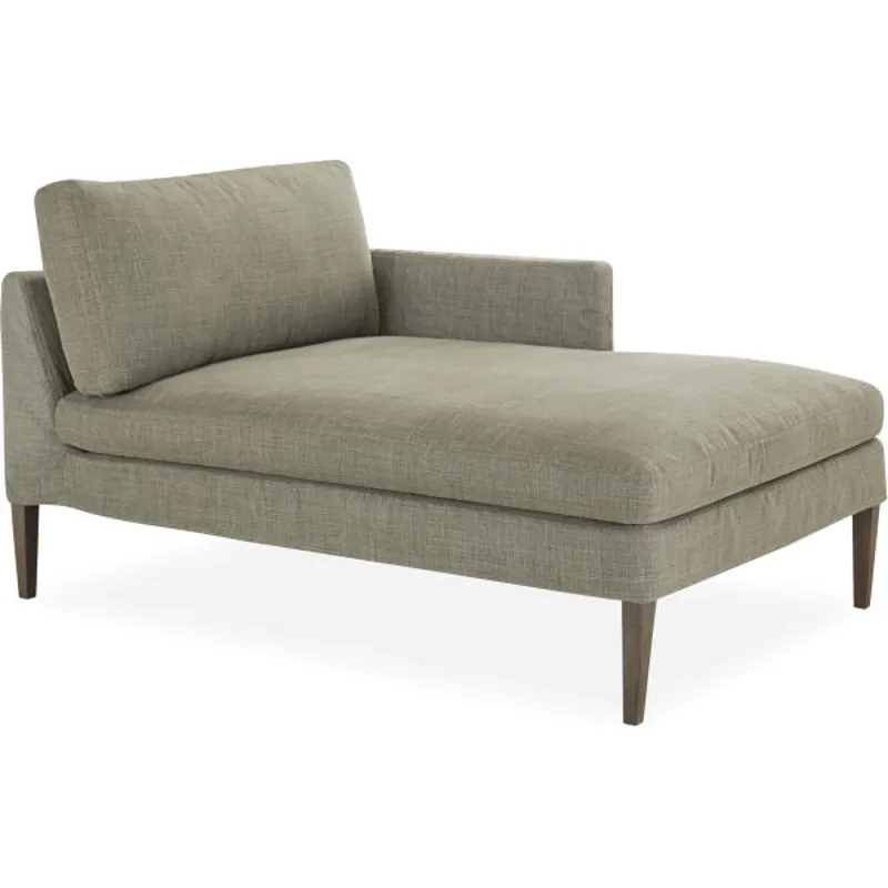 Slipcovered One Arm Chaise