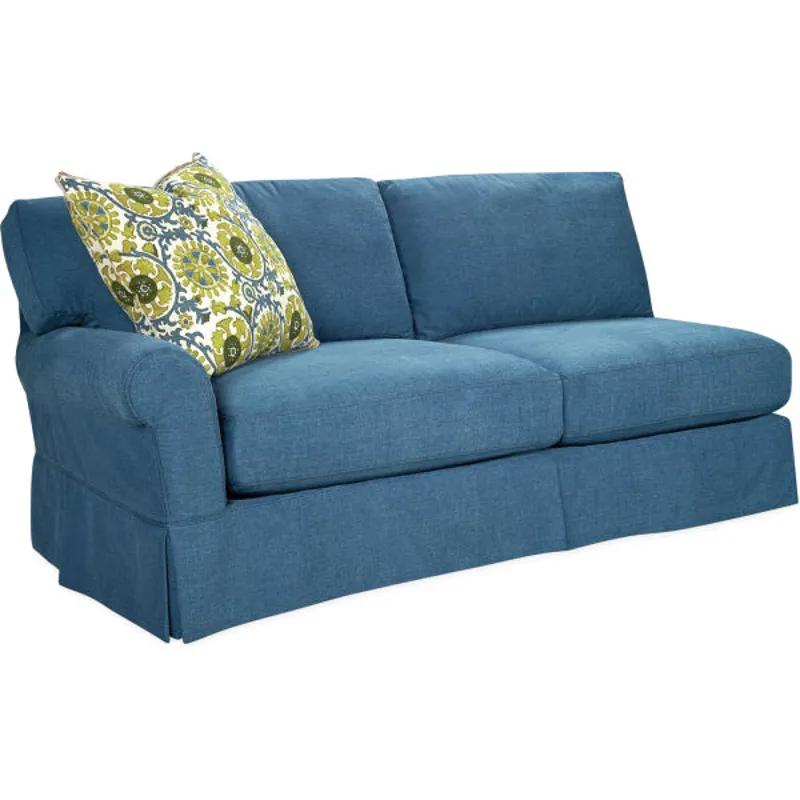 Slipcovered One Arm Sofa
