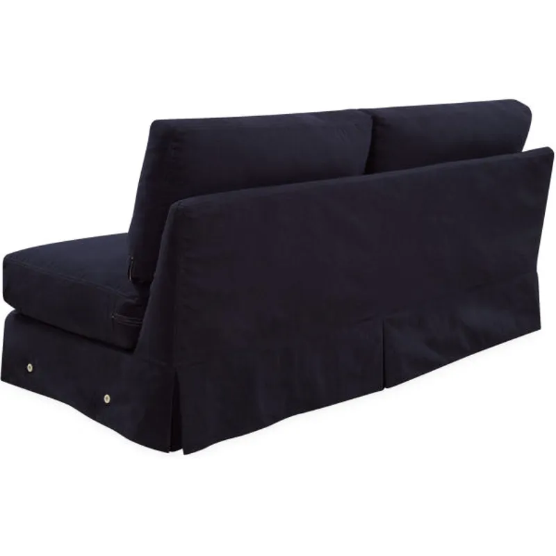 Slipcovered One Arm Sofa