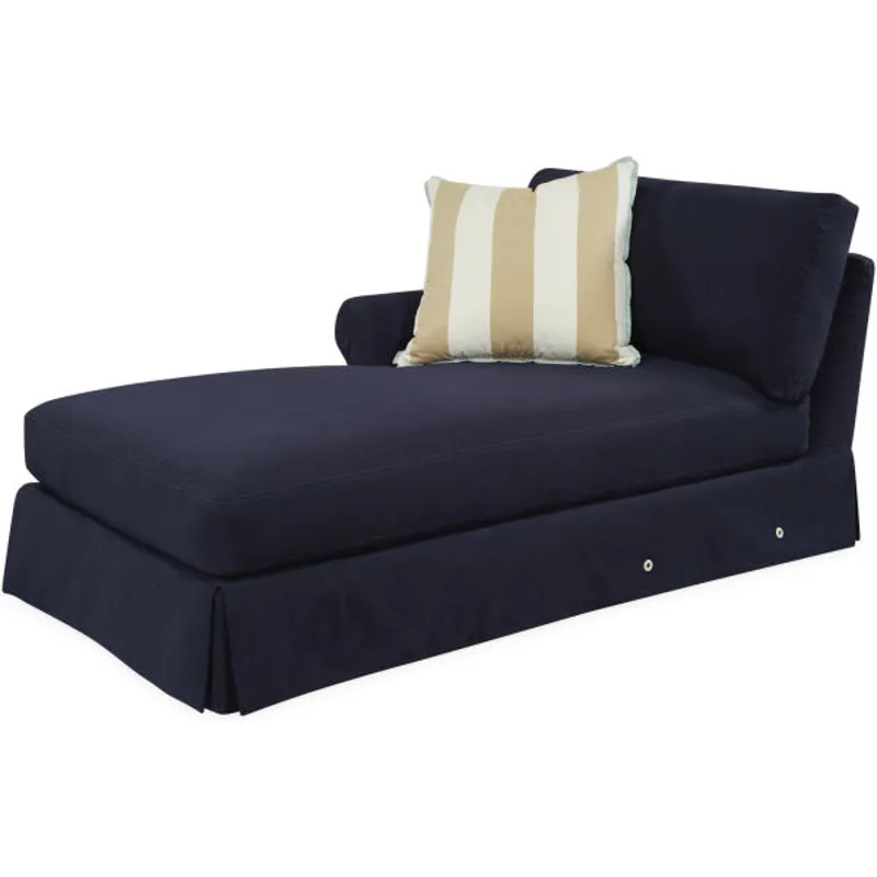 Slipcovered One Arm Chaise