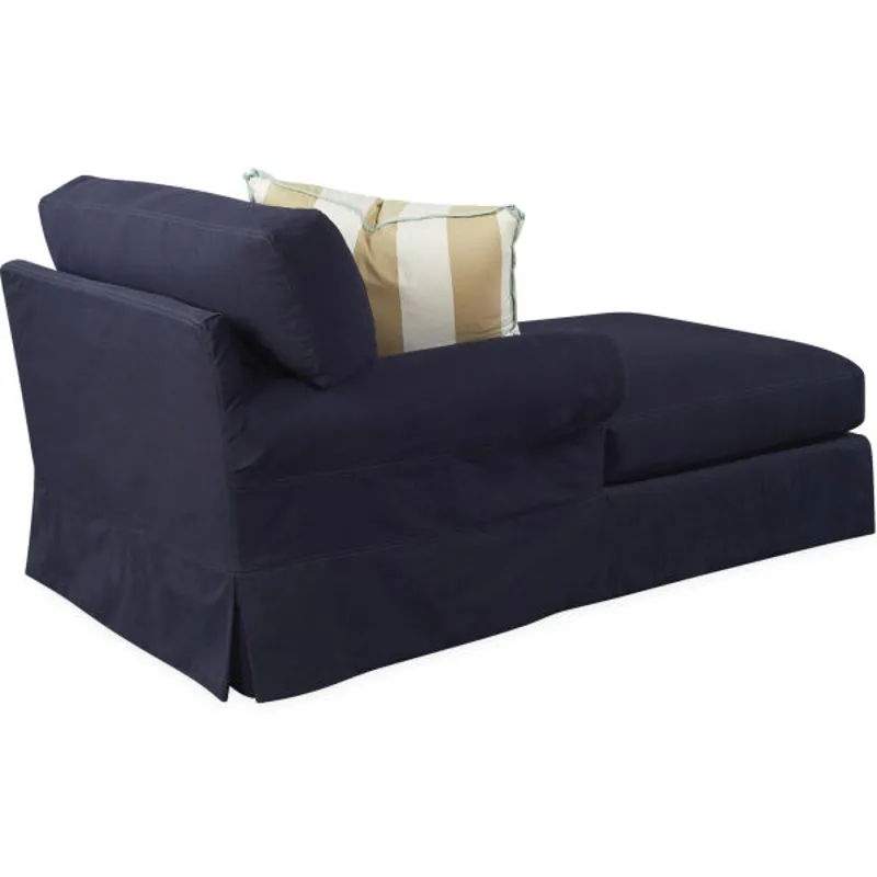 Slipcovered One Arm Chaise
