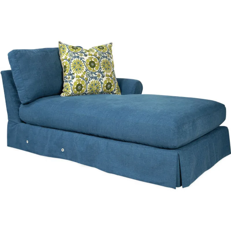 Slipcovered One Arm Chaise