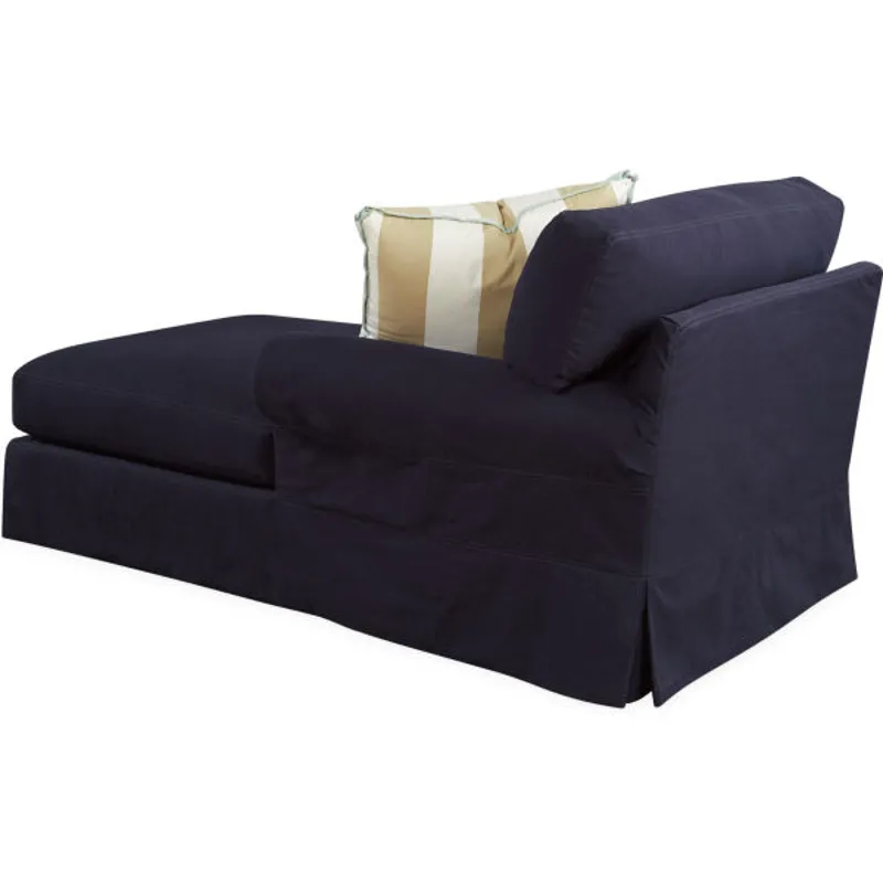 Slipcovered One Arm Chaise