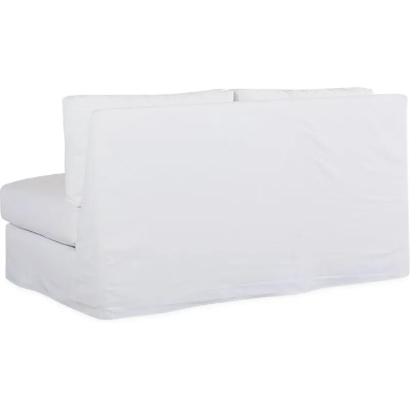 Slipcovered Armless Loveseat