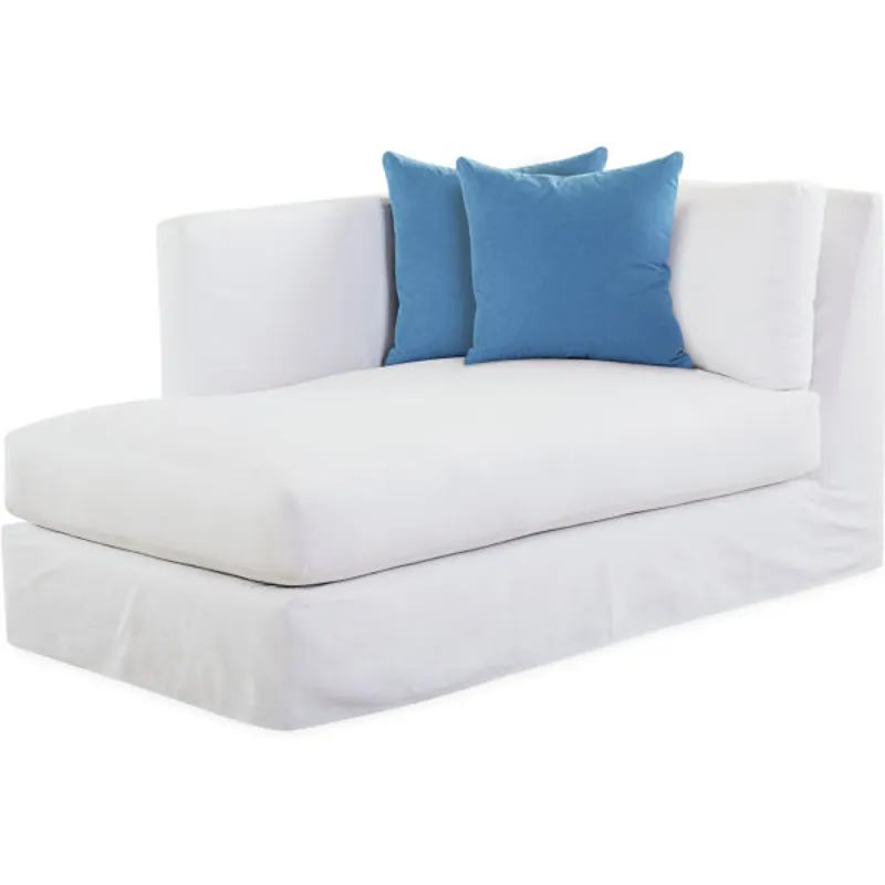 Slipcovered Bumper Chaise