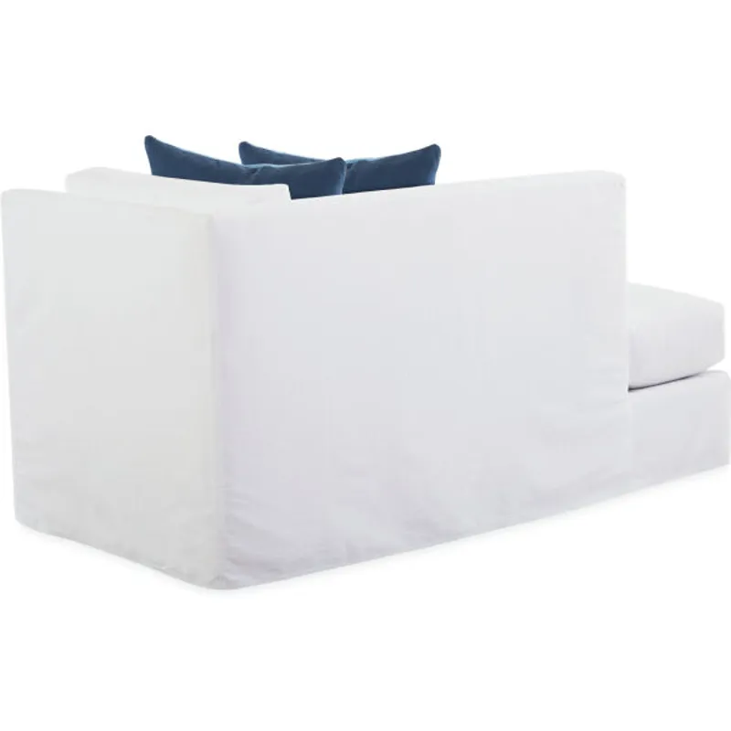 Slipcovered Bumper Chaise
