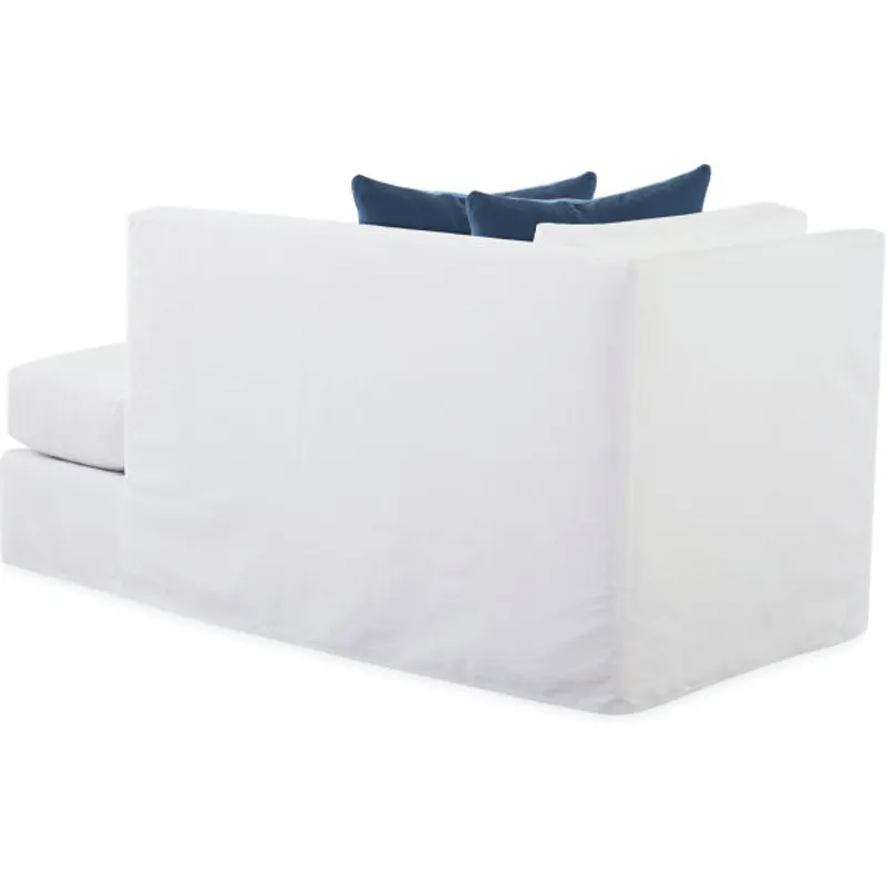 Slipcovered Bumper Chaise
