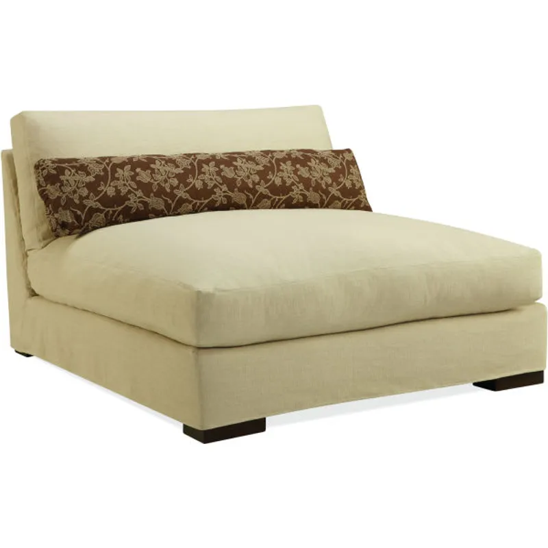 Slipcovered Armless Chaise