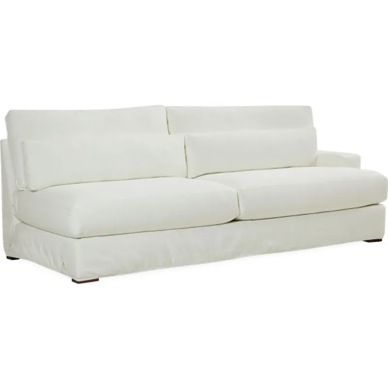 Slipcovered One Arm Sofa