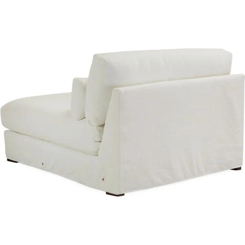 Slipcovered One Arm Chaise