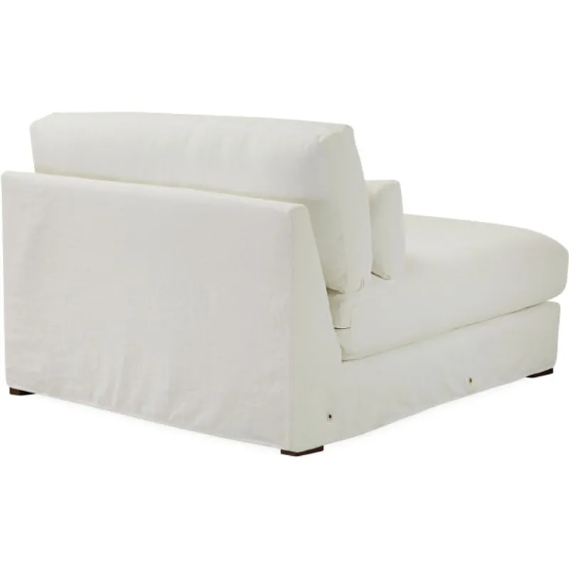 Slipcovered One Arm Chaise