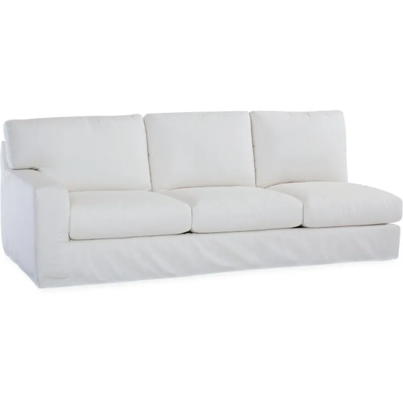 Slipcovered One Arm Sofa