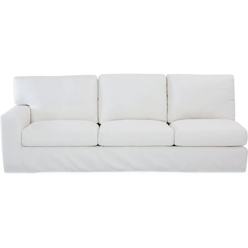Slipcovered One Arm Sofa