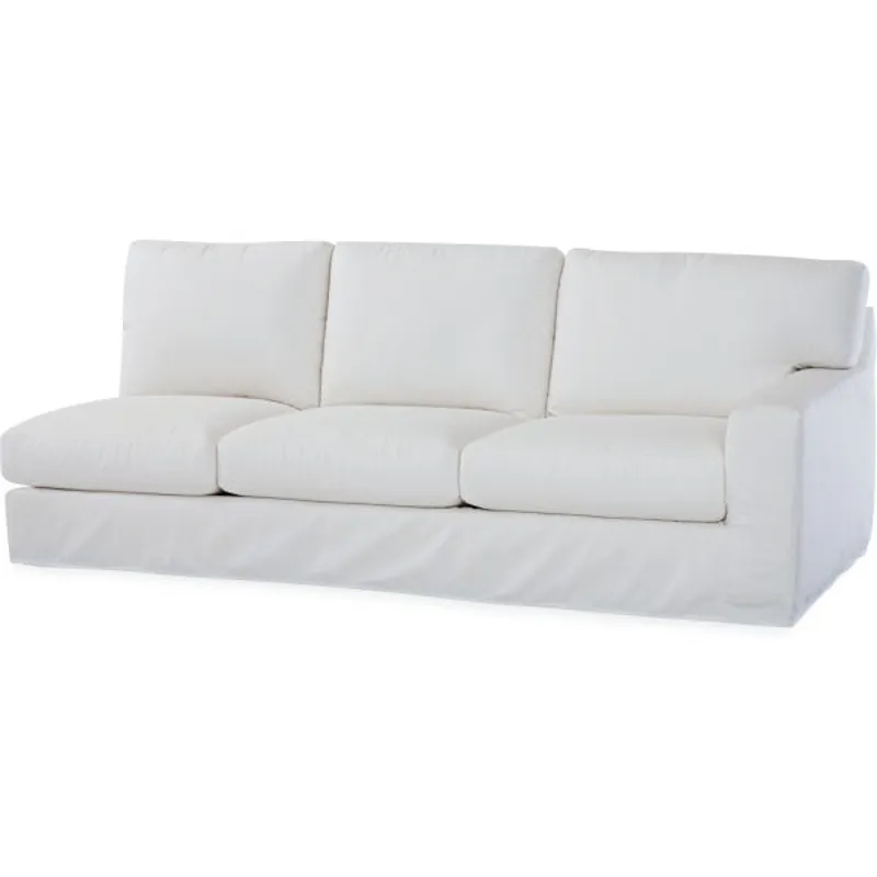 Slipcovered One Arm Sofa