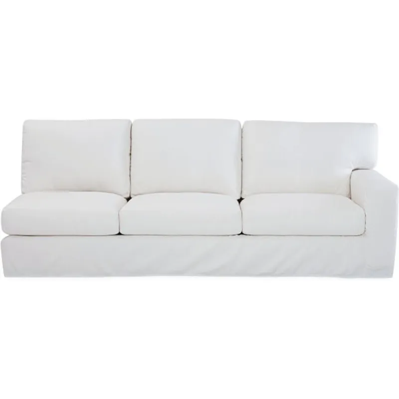 Slipcovered One Arm Sofa