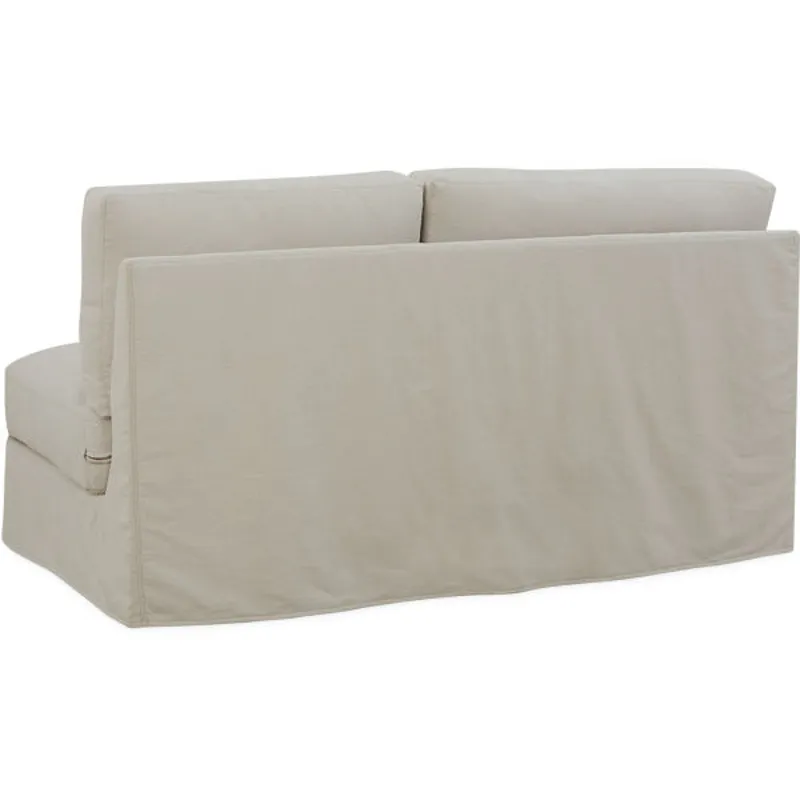 Slipcovered One Arm Loveseat