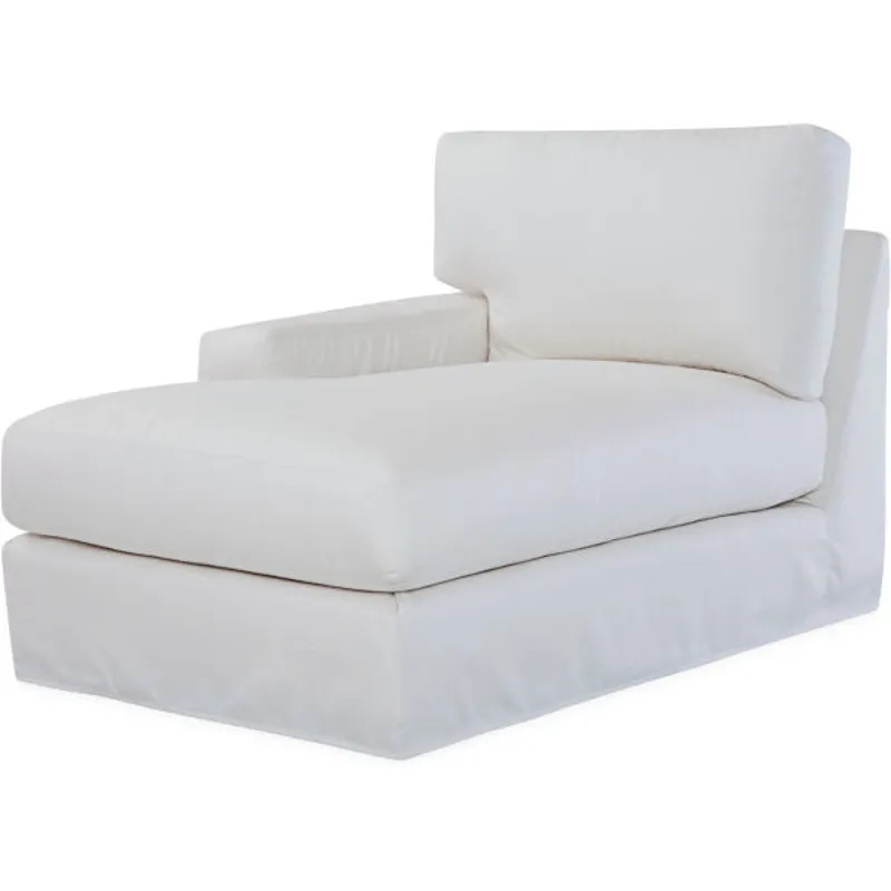 Slipcovered One Arm Chaise
