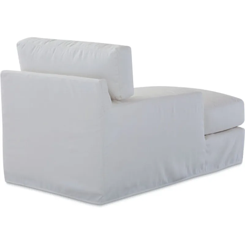 Slipcovered One Arm Chaise