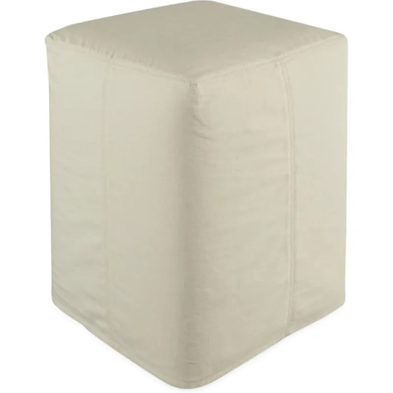 Slipcovered Ottoman
