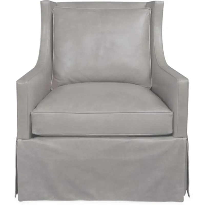 Leather Swivel Glider
