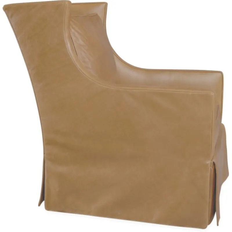 Leather Swivel Glider