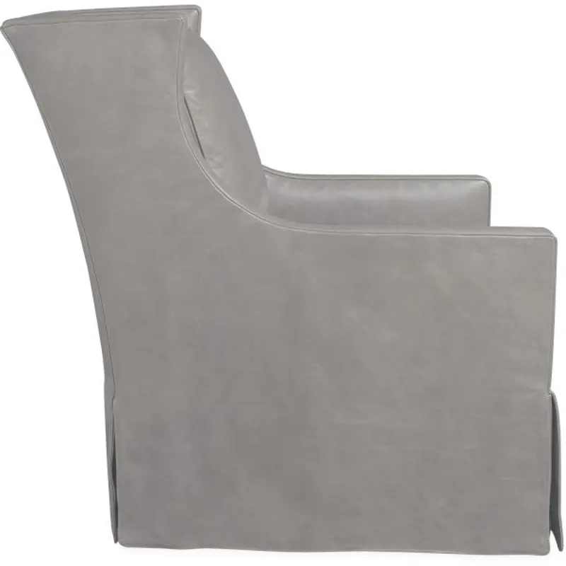 Leather Swivel Glider