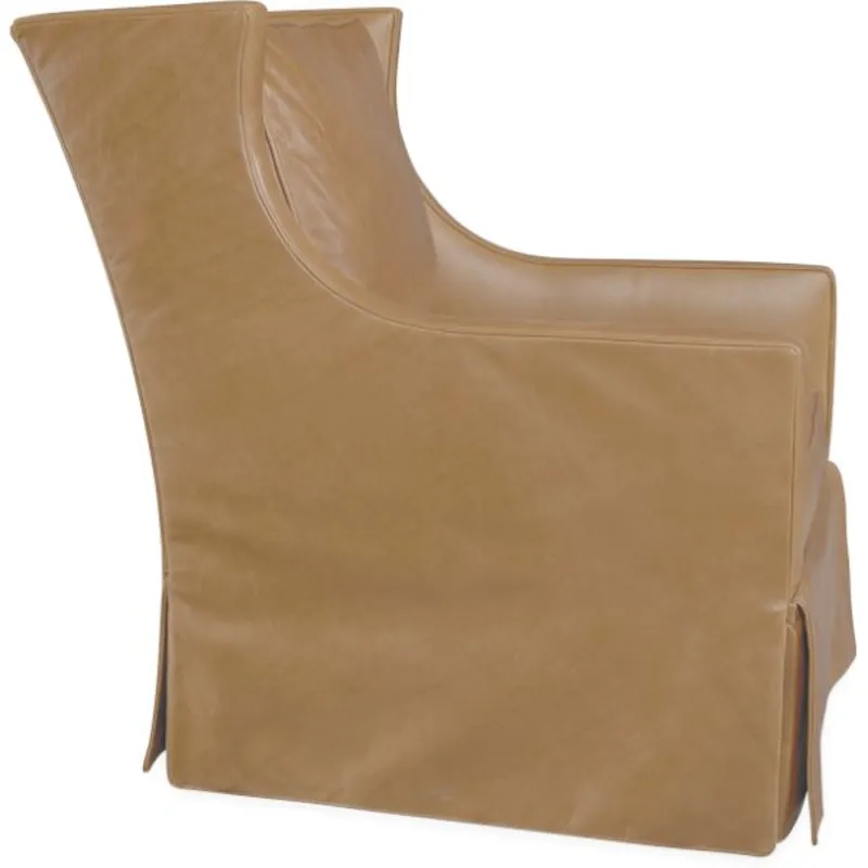 Leather Swivel Glider