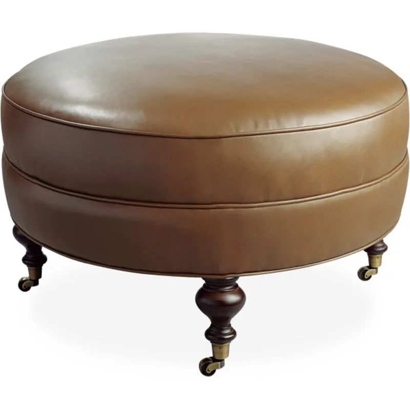 Leather Ottoman