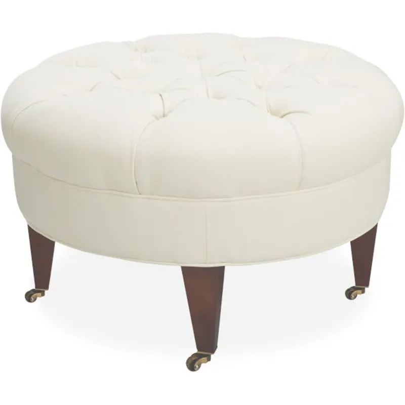 Leather Ottoman
