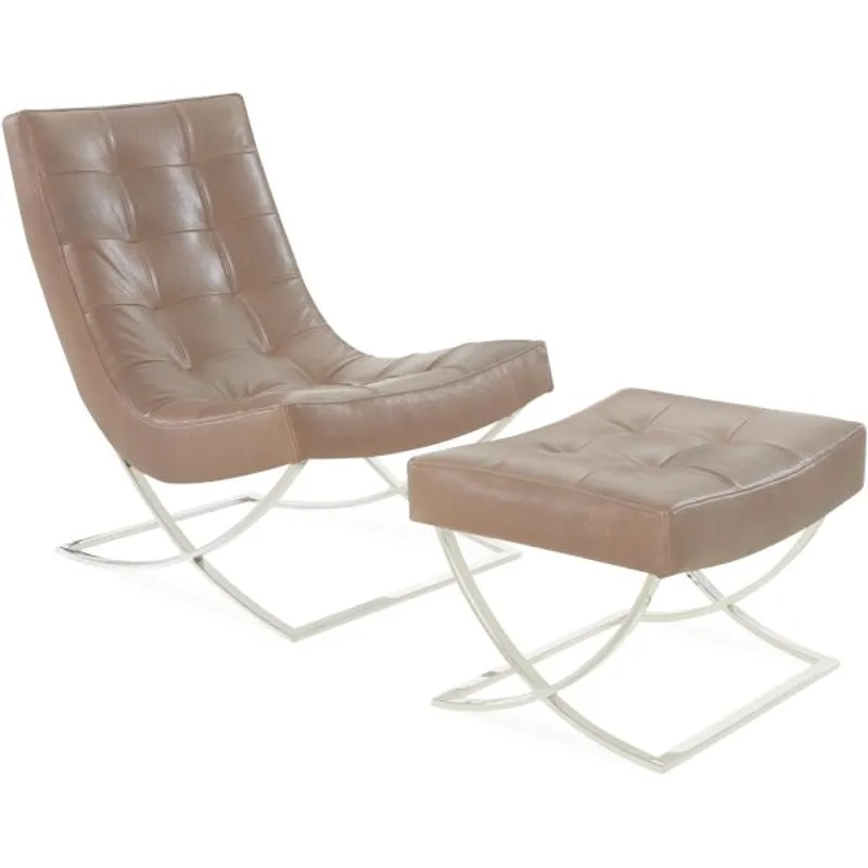 Leather Ottoman