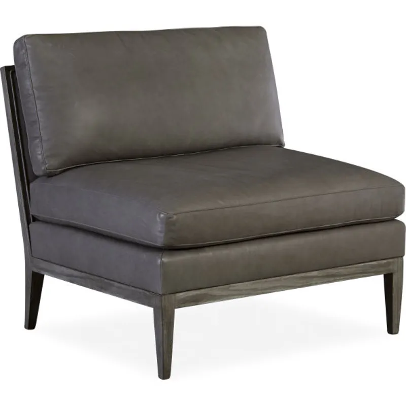 Leather Armless Chair