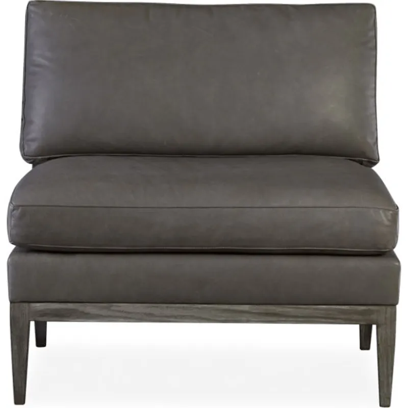 Leather Armless Chair