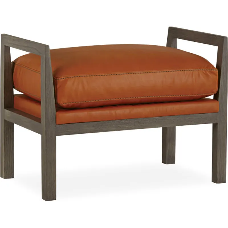 Leather Ottoman