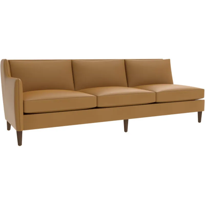 Leather One Arm Sofa