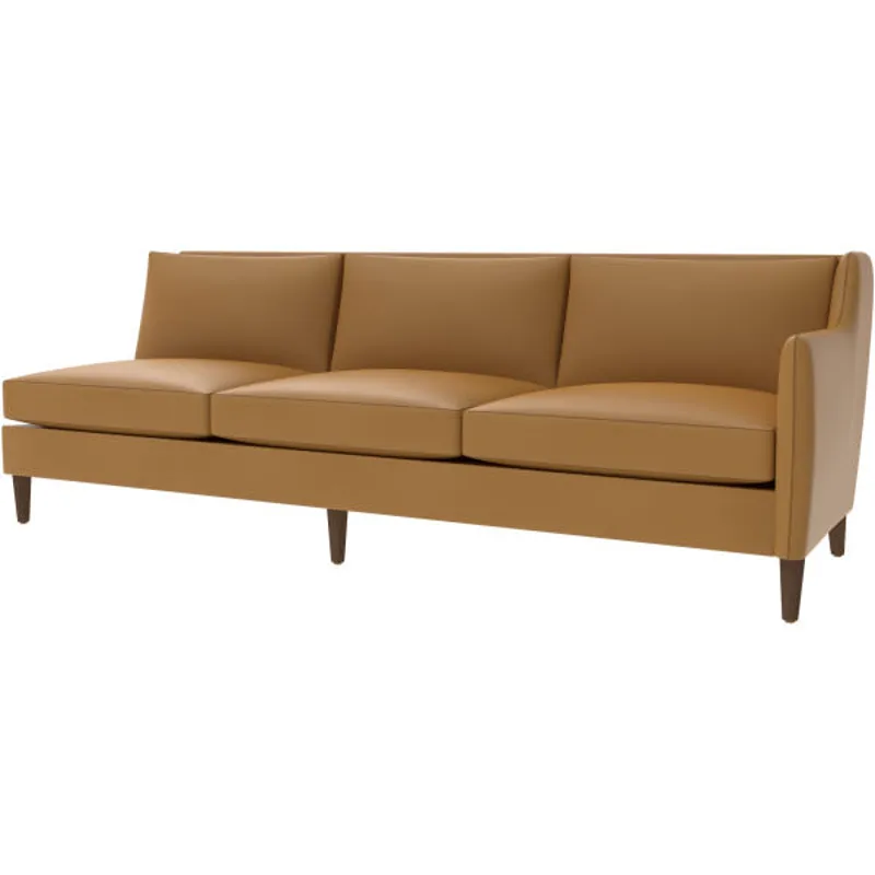 Leather One Arm Sofa