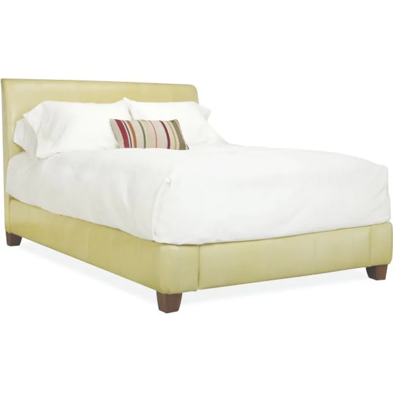 Leather Queen Headboard w/ Rails
