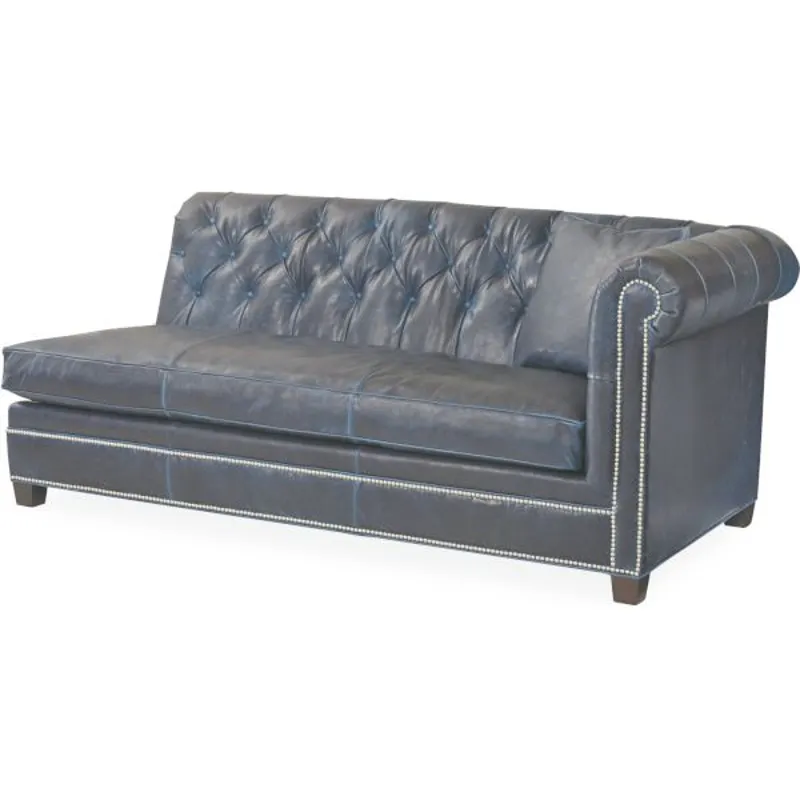 Leather One Arm Sofa