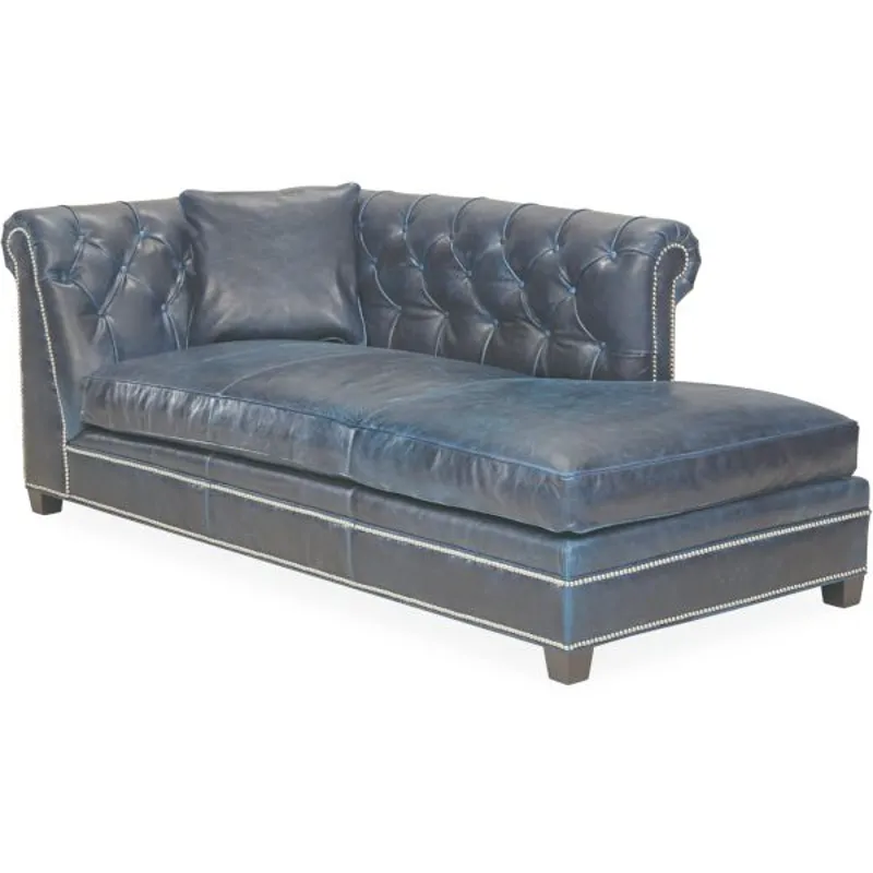 Leather Bumper Chaise