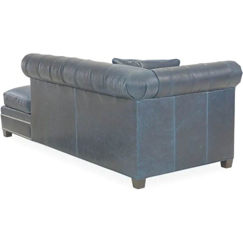 Leather Bumper Chaise