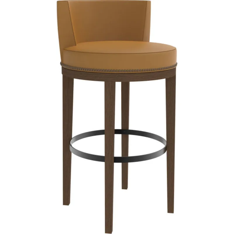 Leather Swivel Bar Stool
