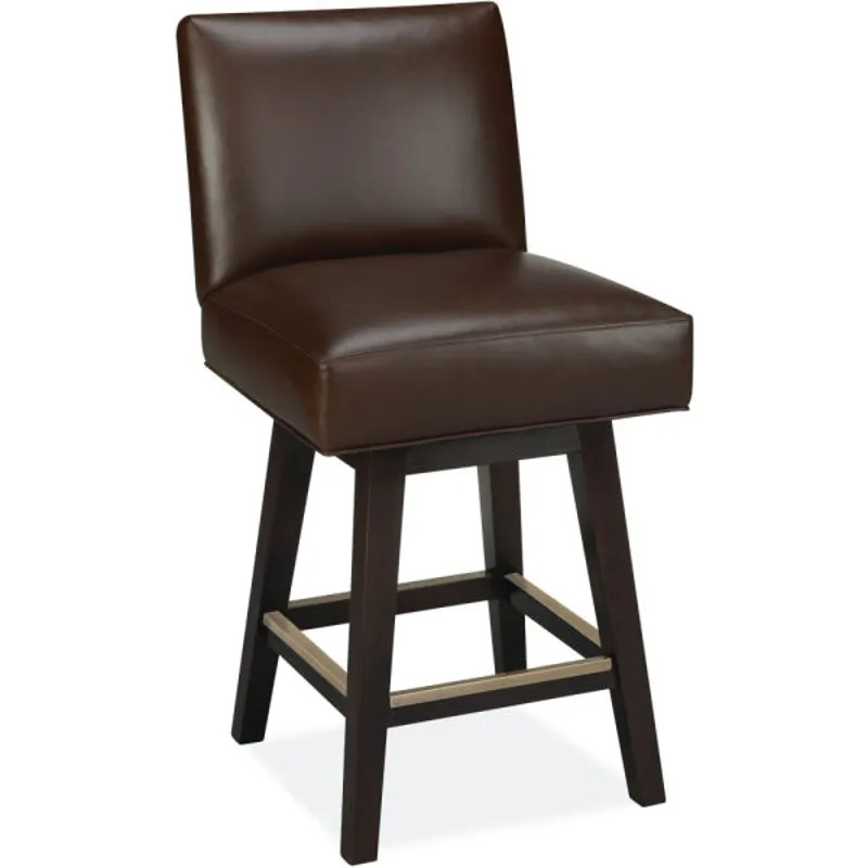 Leather Swivel Counter Stool