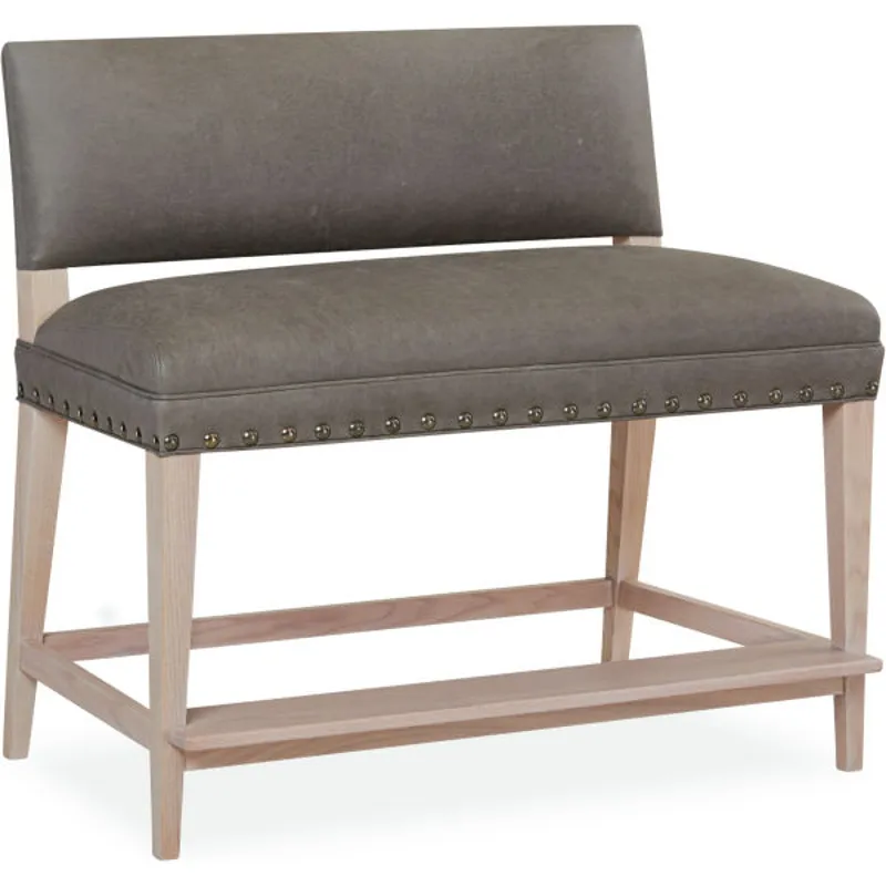 Leather August Counter Bench