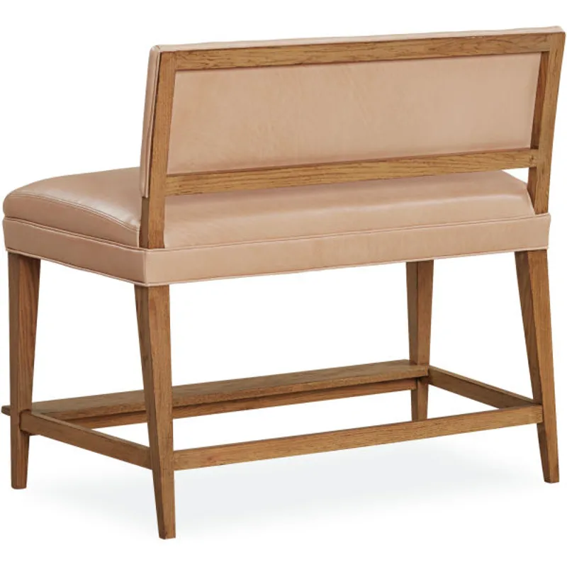 Leather August Counter Bench