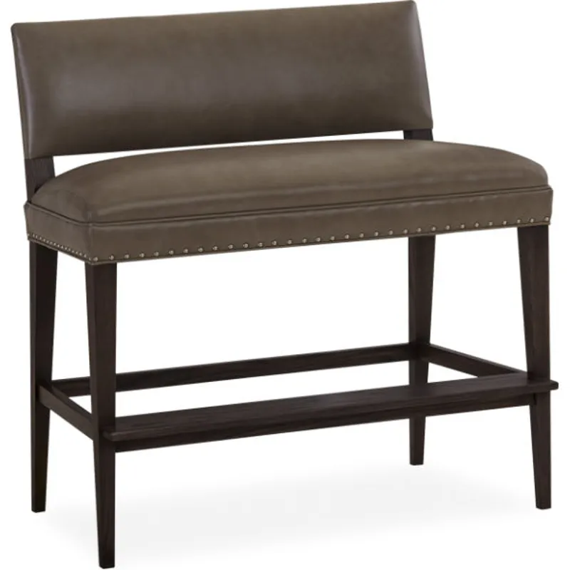 Leather August Bar Bench