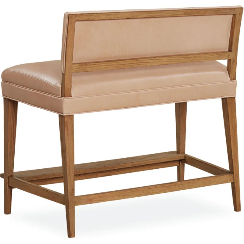 Leather August Bar Bench